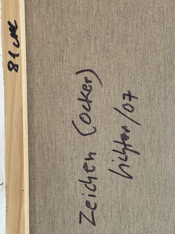 Zeichen Ocker hinten