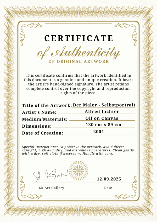 Echtheitszertifikat_Der Maler