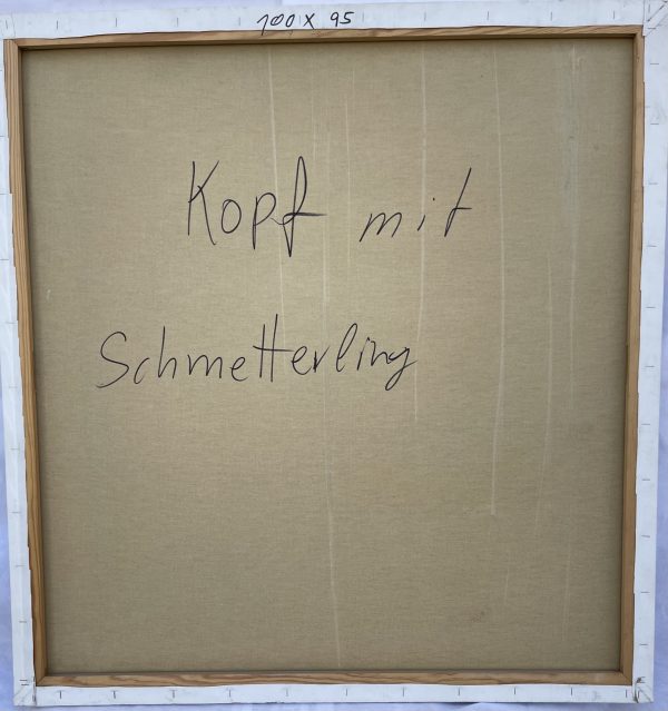 Kopf mit Schmetterling