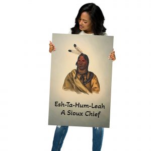 Metal Prints - A Sioux Chief