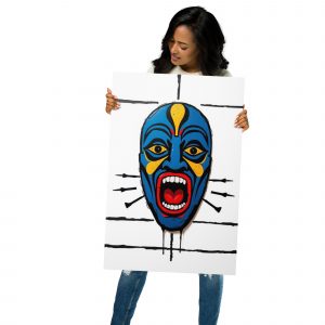Metal Prints - Blue African