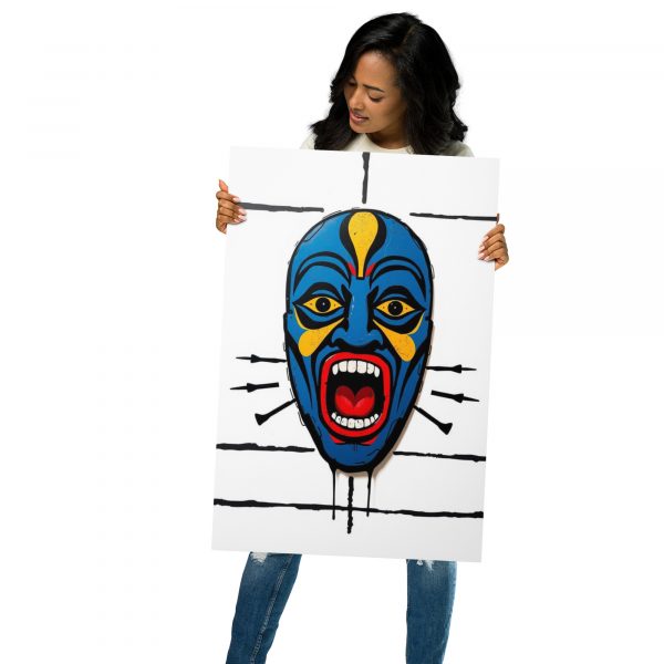 Metal Prints - Blue African