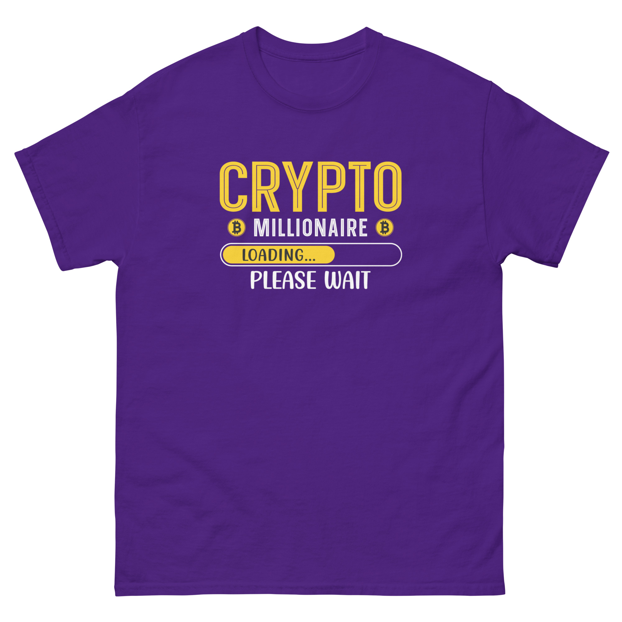 Klassisches Unisex T-Shirt - Crypto Millionaire loading – Bild 3