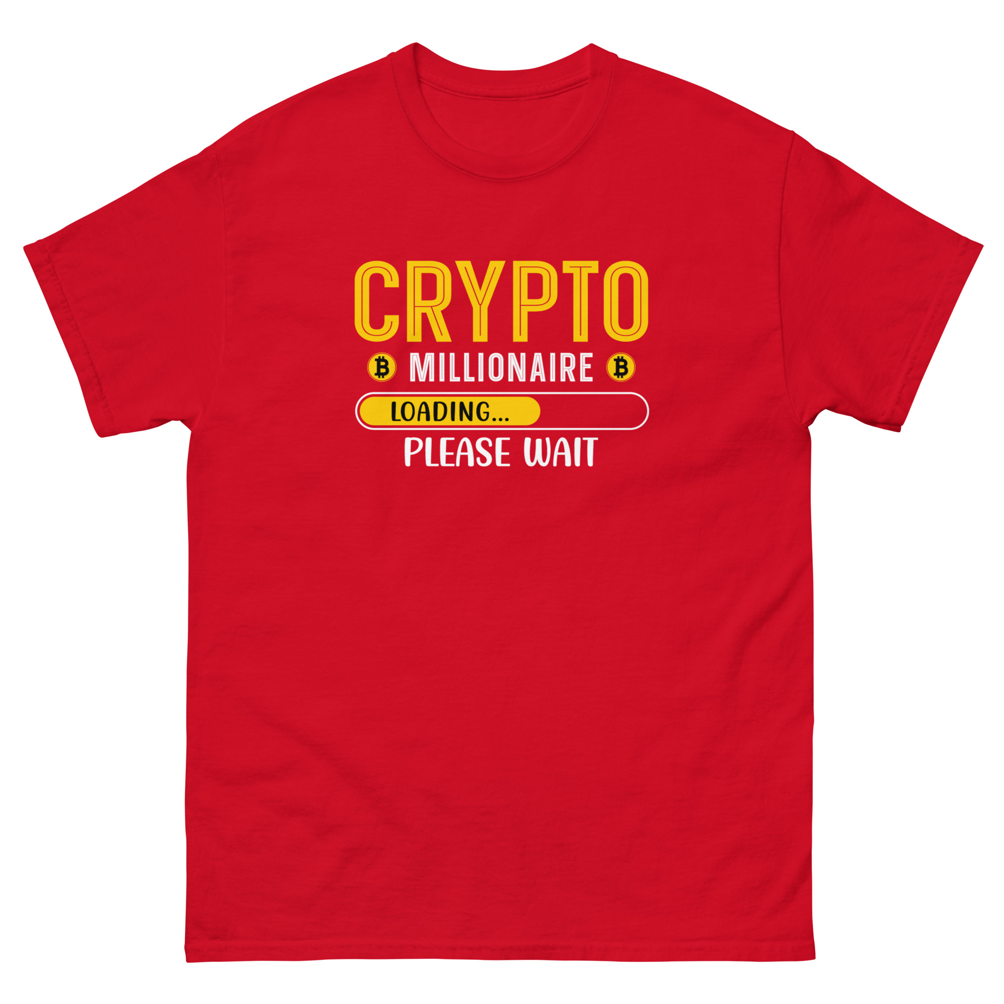 Klassisches Unisex T-Shirt - Crypto Millionaire loading – Bild 5