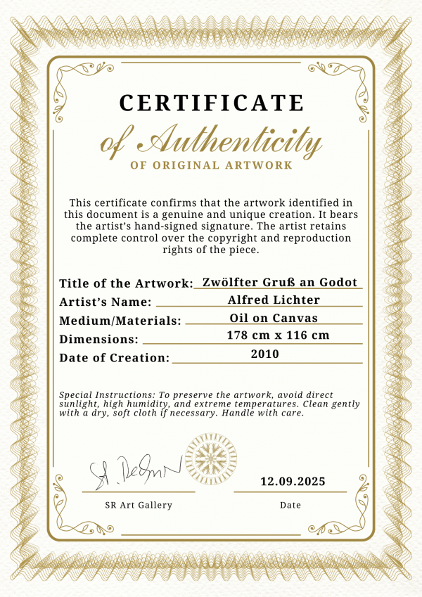 Echtheitszertifikat_12.Gruß an Godot