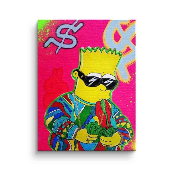 BiggieBartSimpsonTheNotoriousB.I.G.ComicPopArt