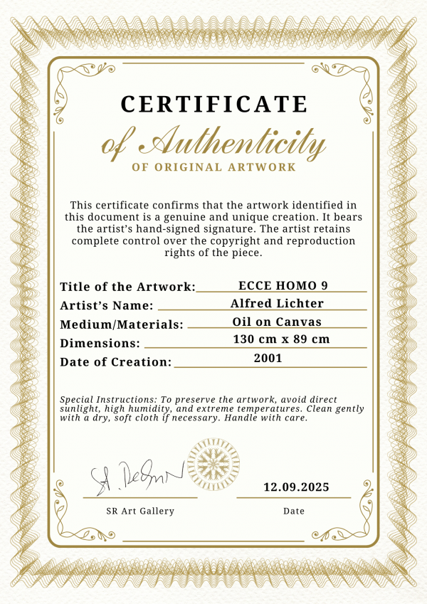 Certificate of Authenticity_Ecce Homo 9