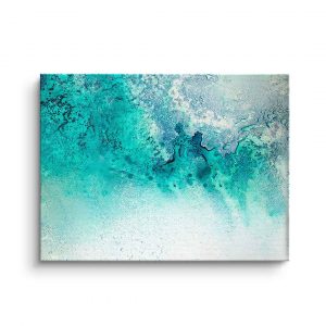TurquoiseWhisperingabstraktemoderneKunstweissblauStrandMeer