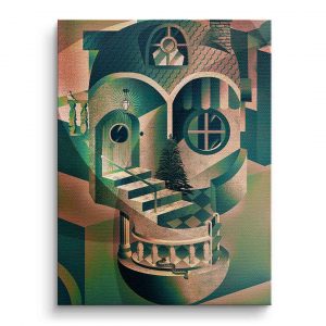 UtopiaTotenkopfPortraitWandbild