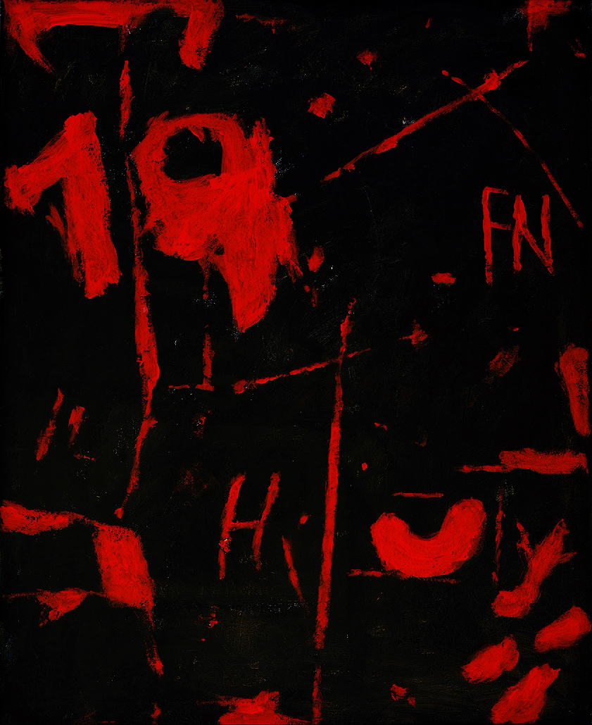 Zeichen (Rot 19)-2007-100x81