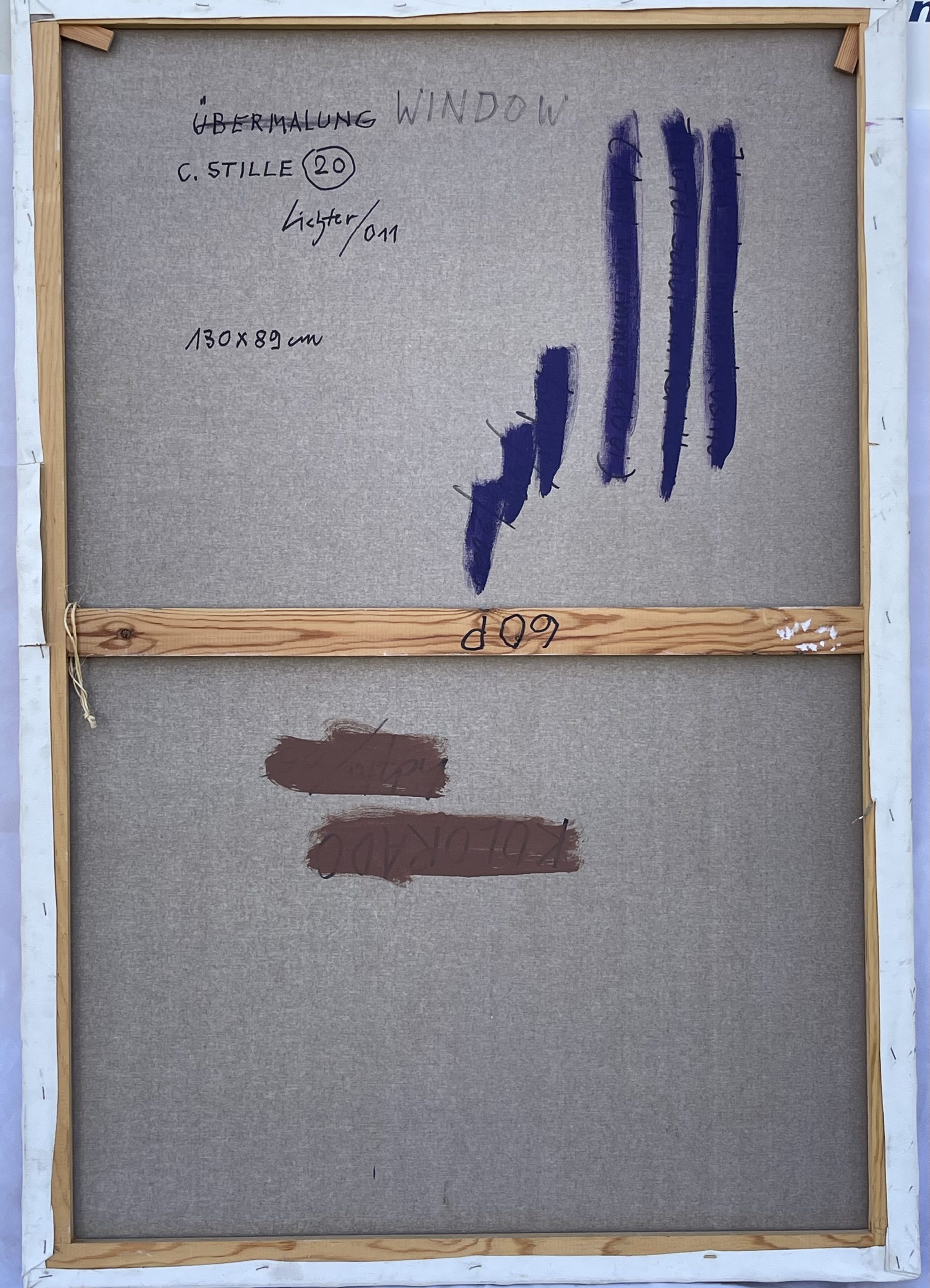 "Window C.Stille 20," oil on canvas, 130 cm x 89 cm – Bild 2