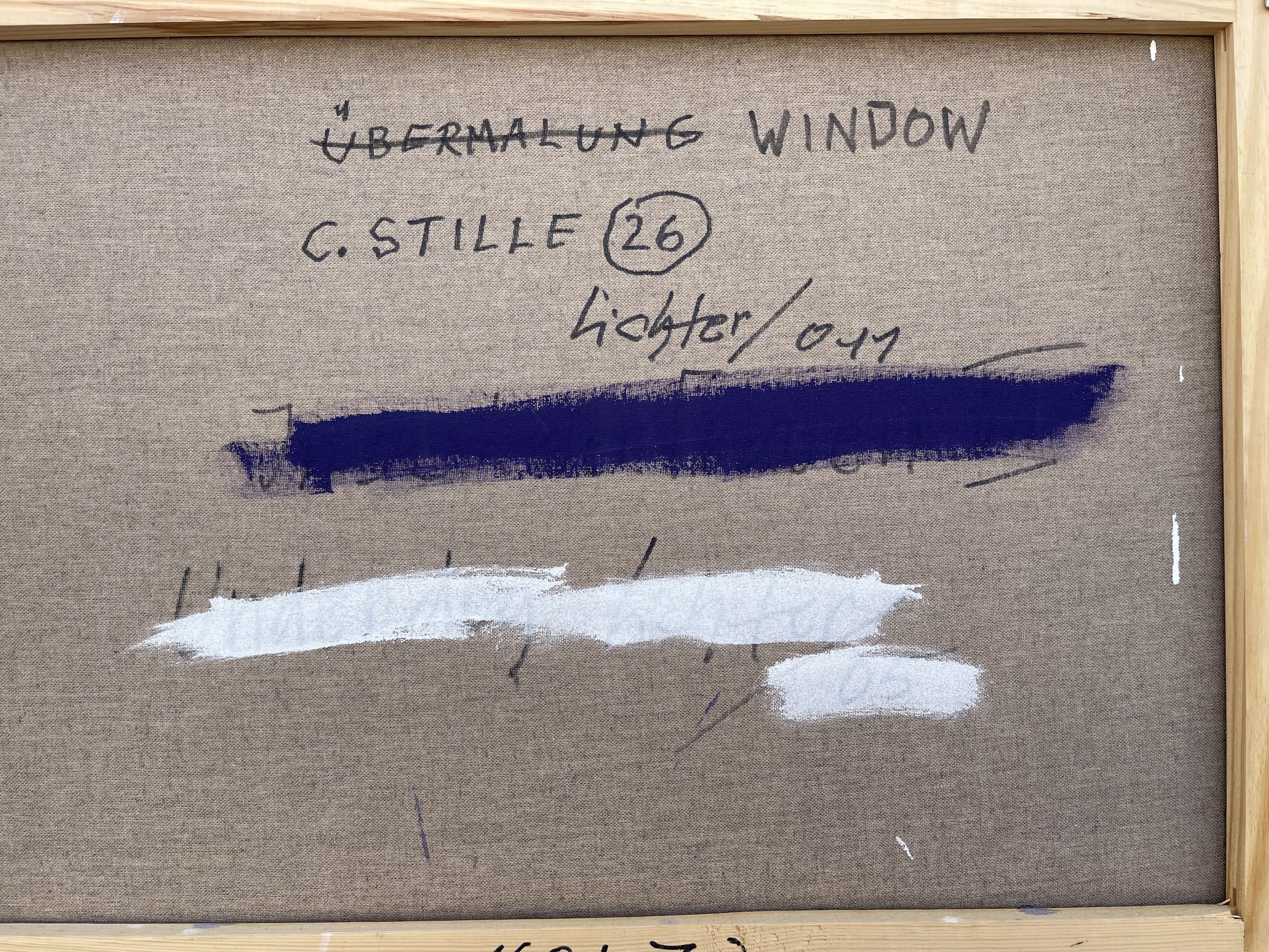 "Window C.Stille 26," oil on canvas, 100 cm x 73 cm – Bild 3