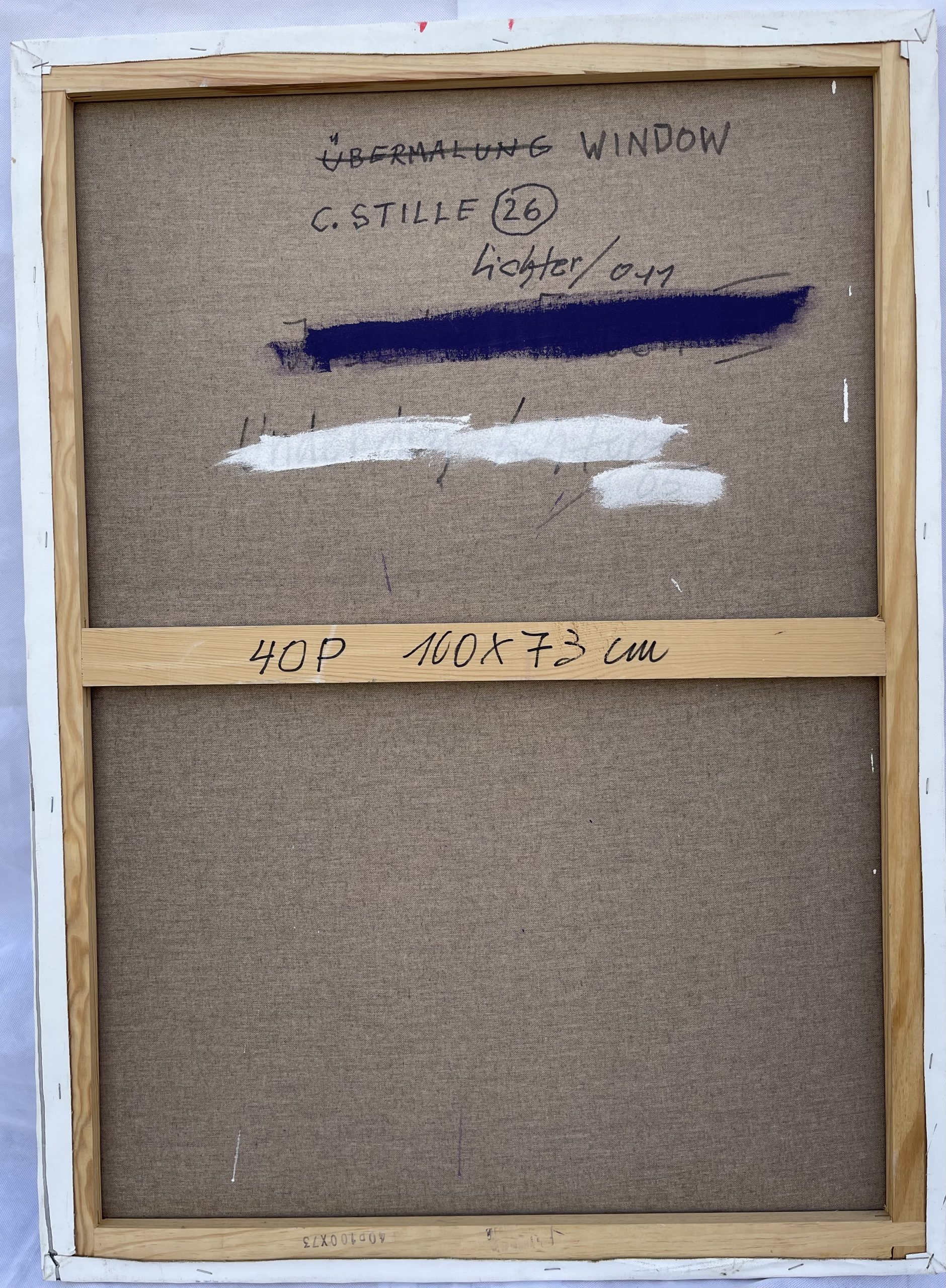 "Window C.Stille 26," oil on canvas, 100 cm x 73 cm – Bild 2