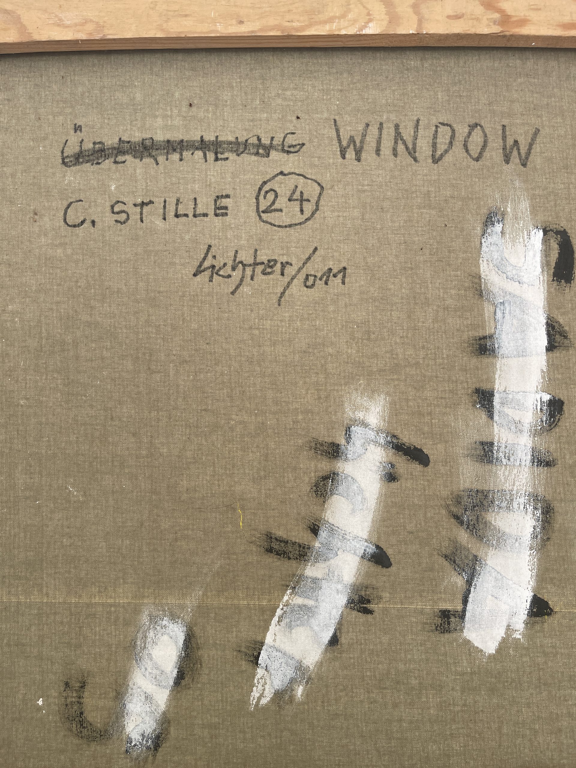 „Window, C. Stille 24“, Öl auf Leinwand, 130 cm × 89 cm – Bild 2