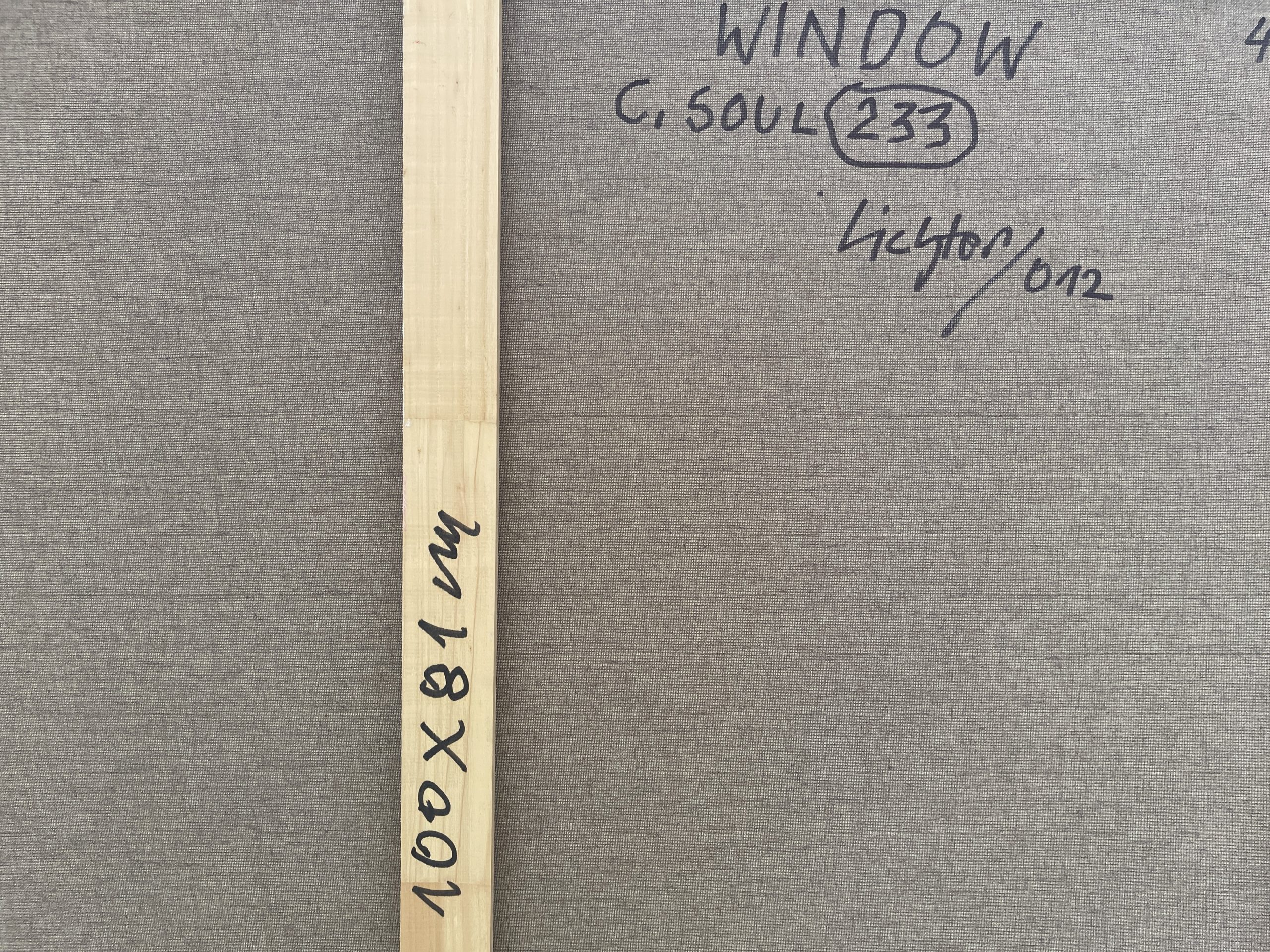 "Window C.Soul 233," Öl auf Leinwand, 100 cm x 81 cm – Bild 3