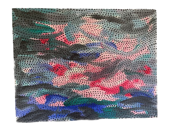 Lustig bewegt, Öl auf Leinwand 135 cm x 105 cm aus 1981