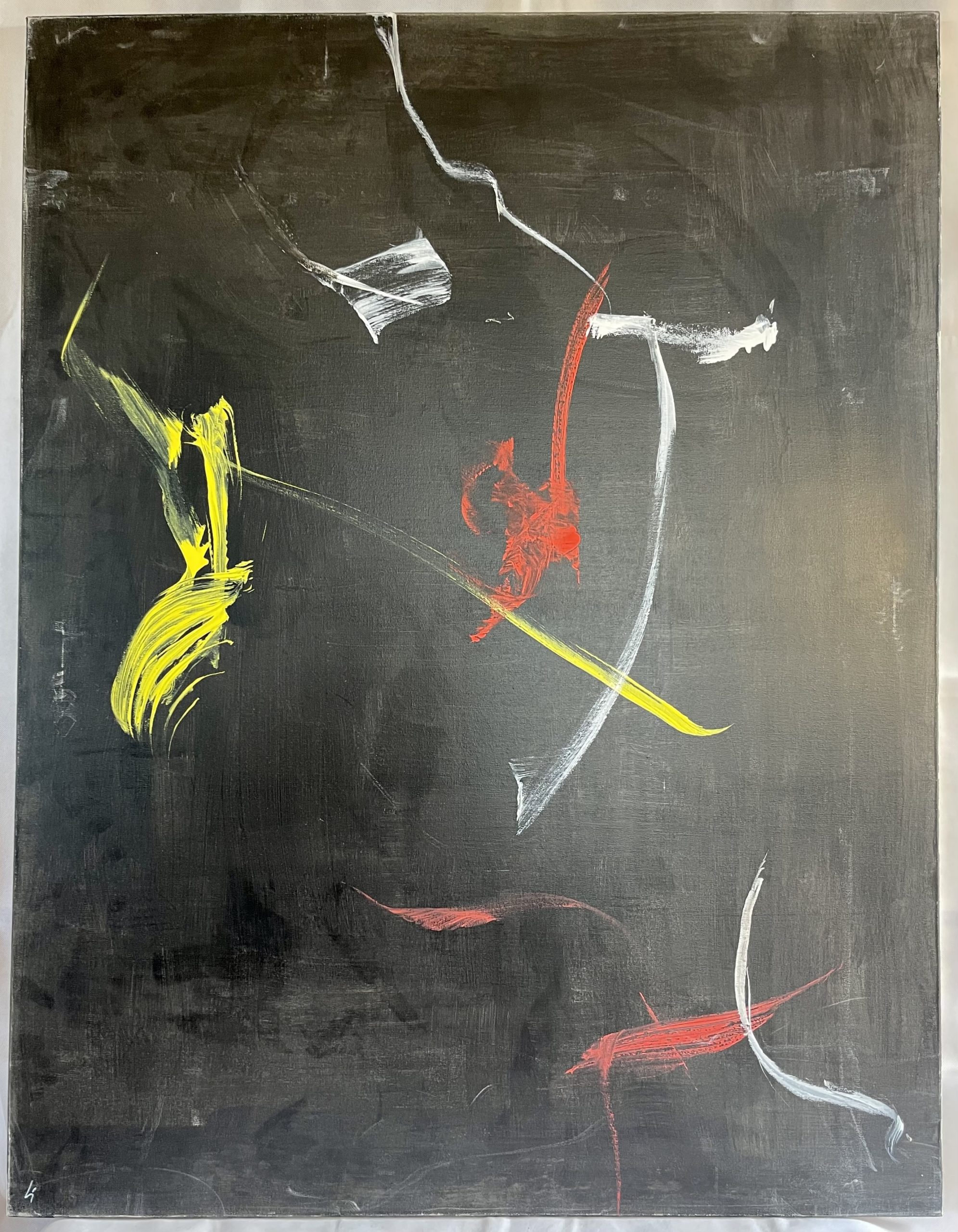 "Spuren," Öl auf Leinwand, 116 cm x 89 cm von 2012
