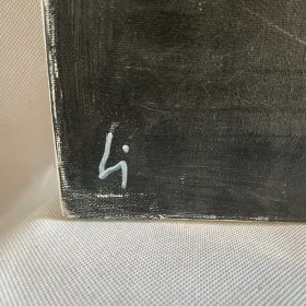 "Spuren," Öl auf Leinwand, 116 cm x 89 cm von 2012 – Bild 2