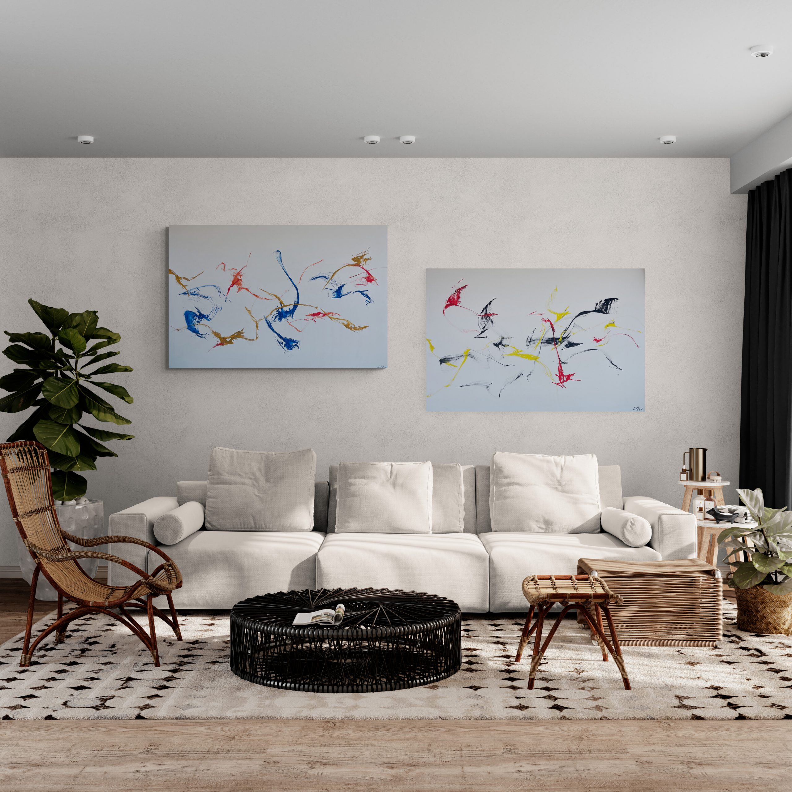 "Spuren 25.2," oil on canvas, from 2012, 195 cm x 130 cm – Bild 5