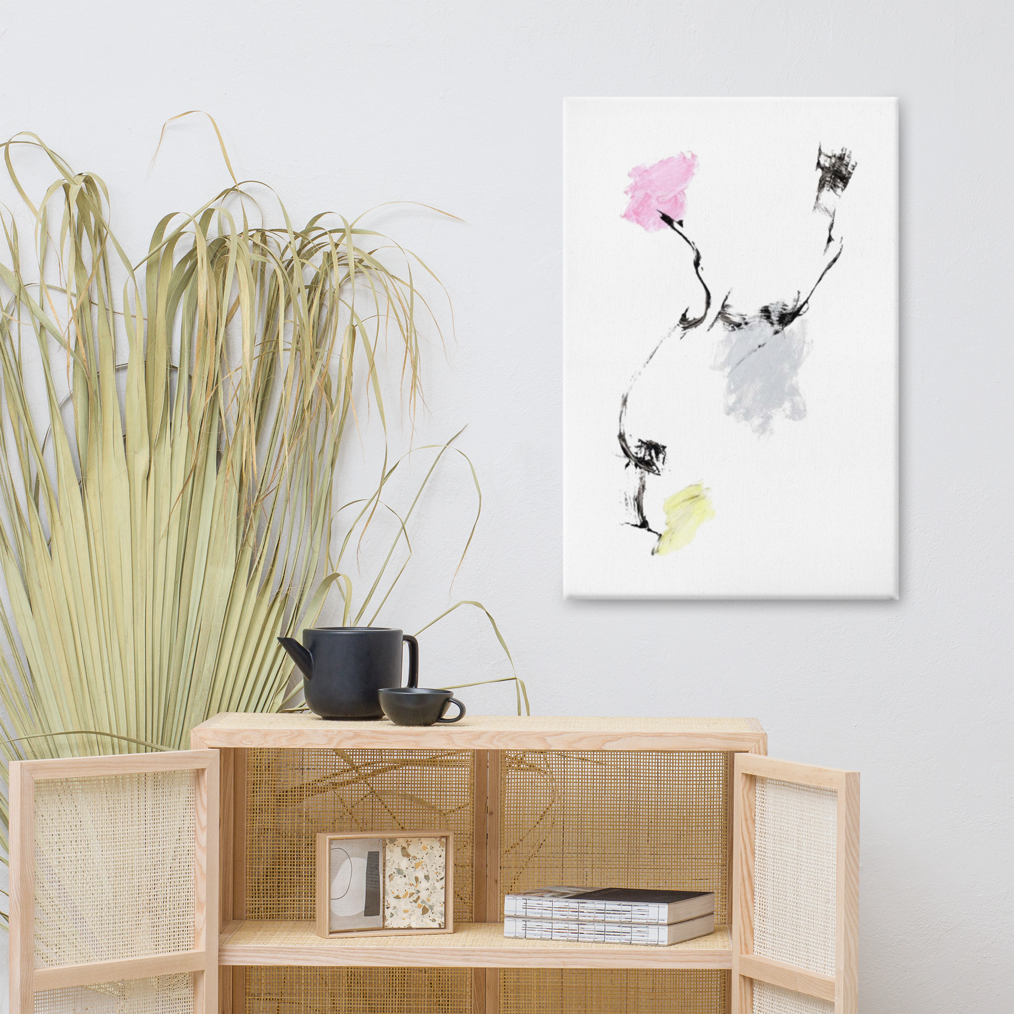 Canvas-Flower rosa