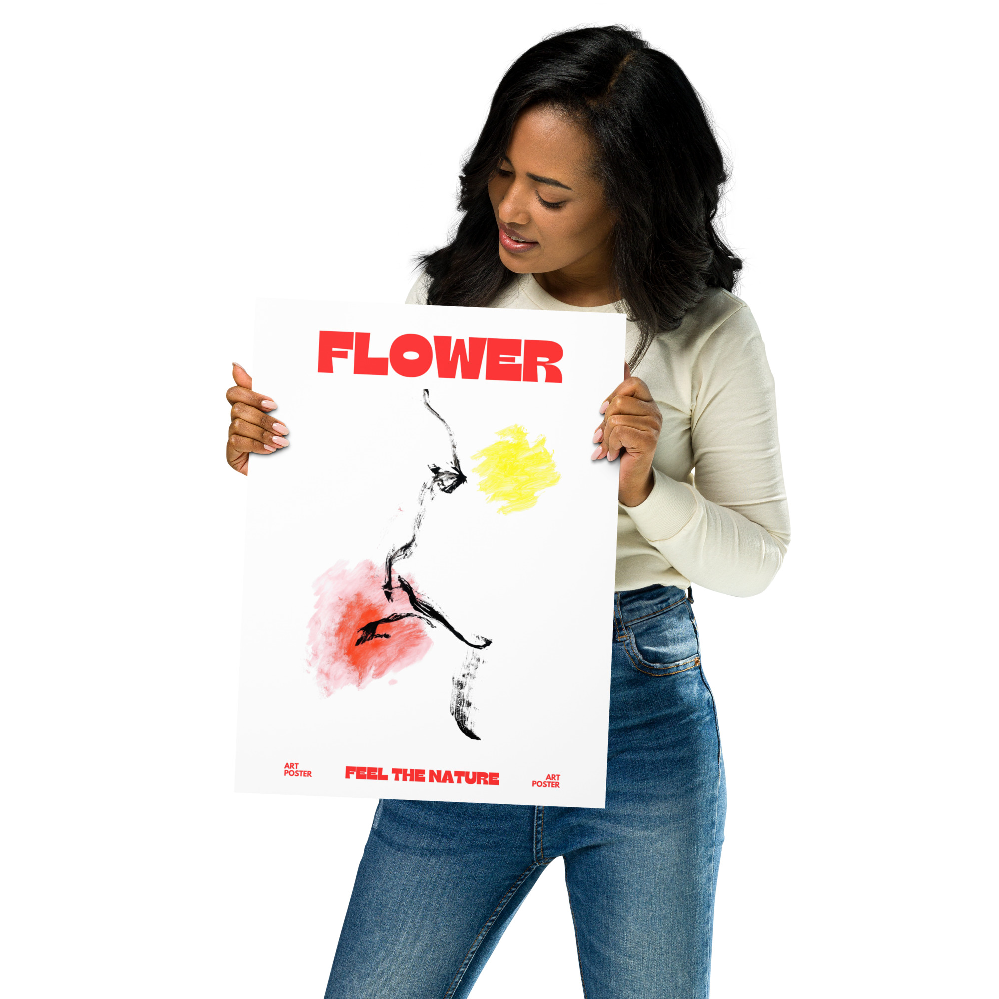 Poster - Flower red – Bild 3
