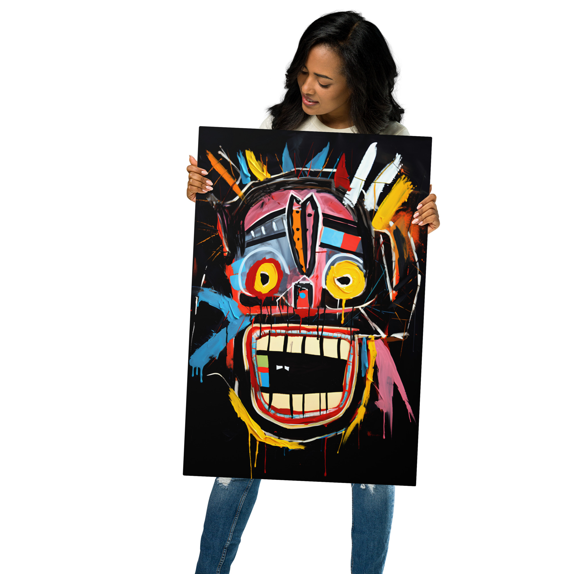 Metal prints - Like Basquiat black 20" x 30"