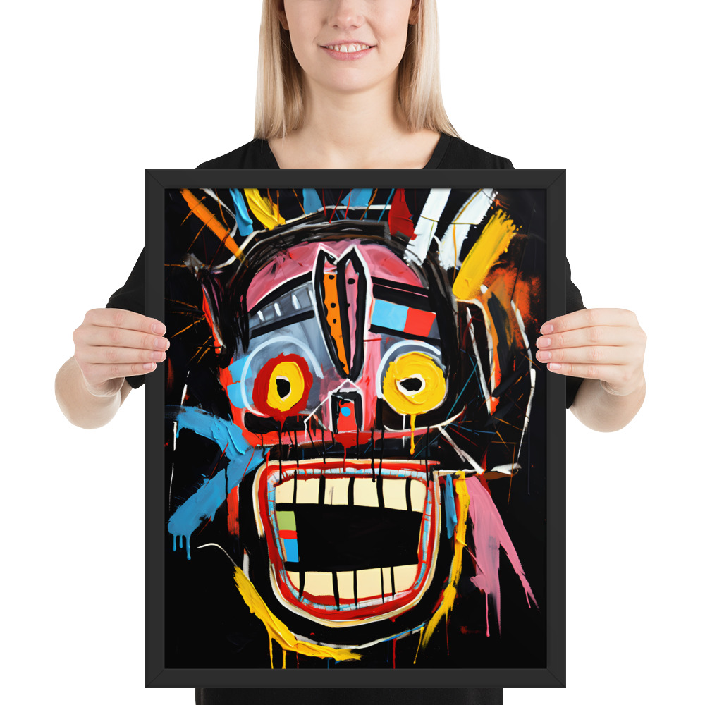 Framed photo paper poster - Basquiat Style No. 3 – Bild 2