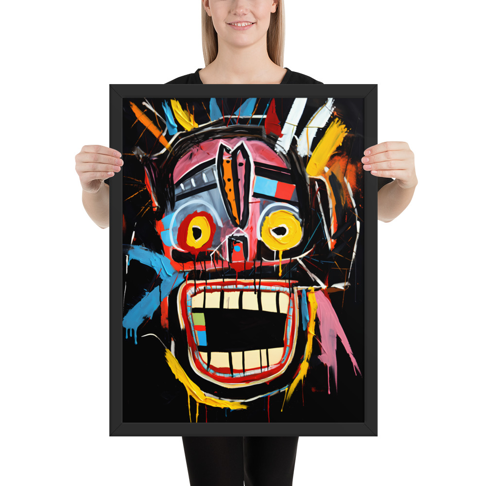 Framed photo paper poster - Basquiat Style No. 3 – Bild 3