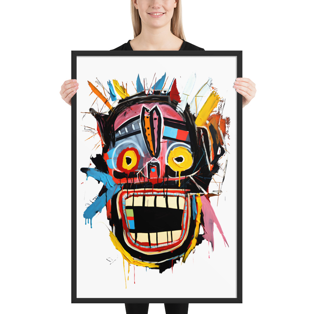 Framed photo paper poster - Basquiat Style No. 5