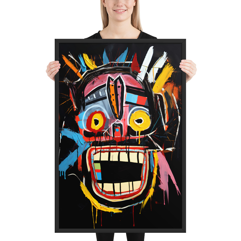 Framed photo paper poster - Basquiat Style No. 3 – Bild 4