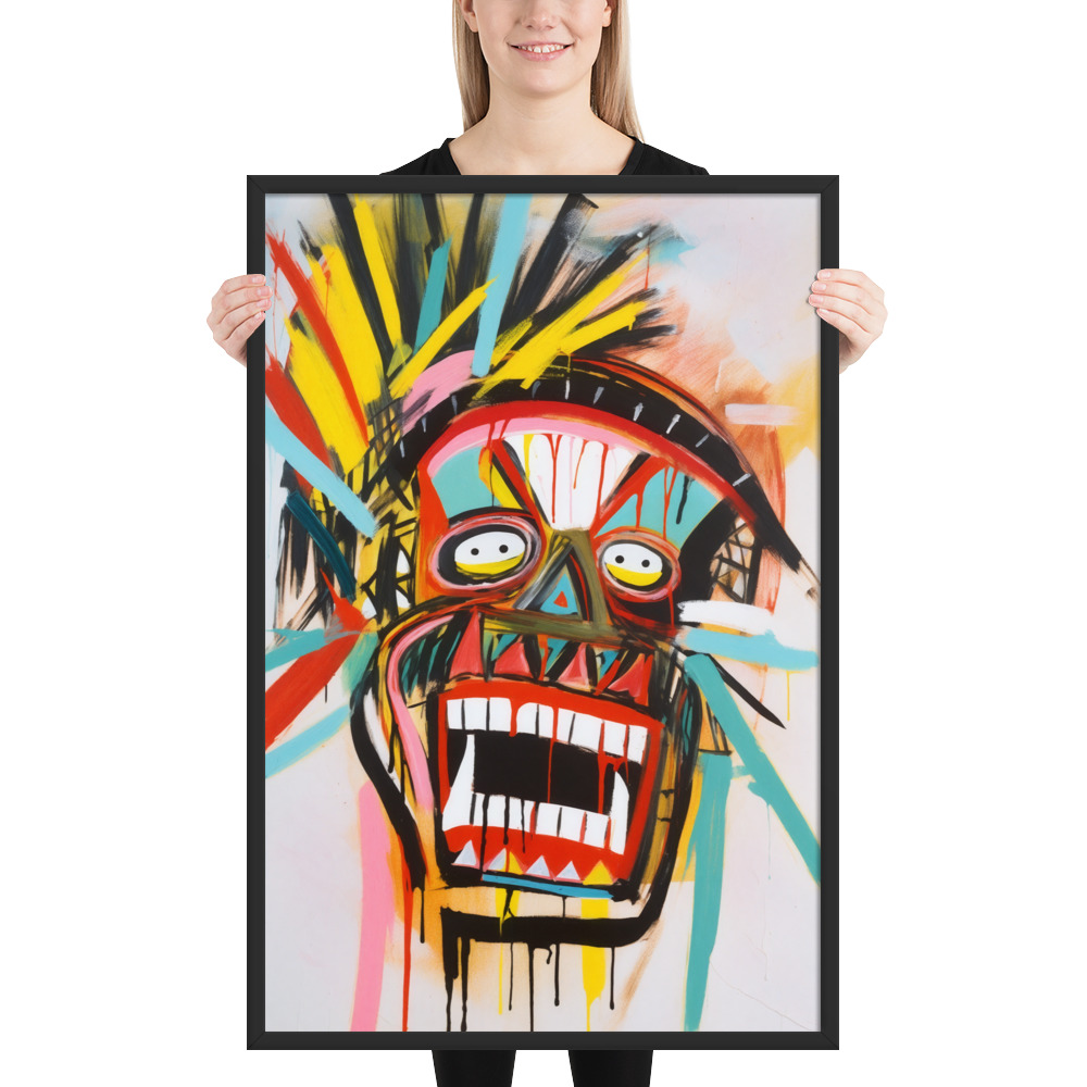 Framed photo paper poster - Basquiat Style – Bild 2