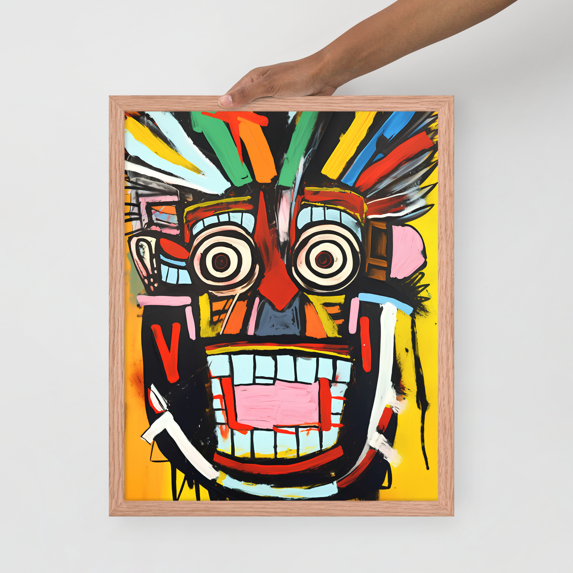 Framed photo paper poster - Basquiat Style No. 2 – Bild 4