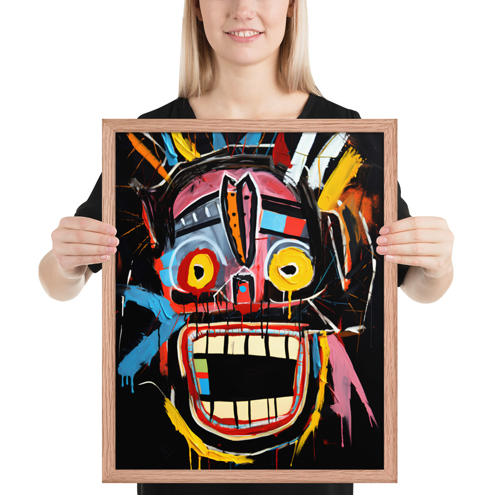 Framed photo paper poster - Basquiat Style No. 3 – Bild 5