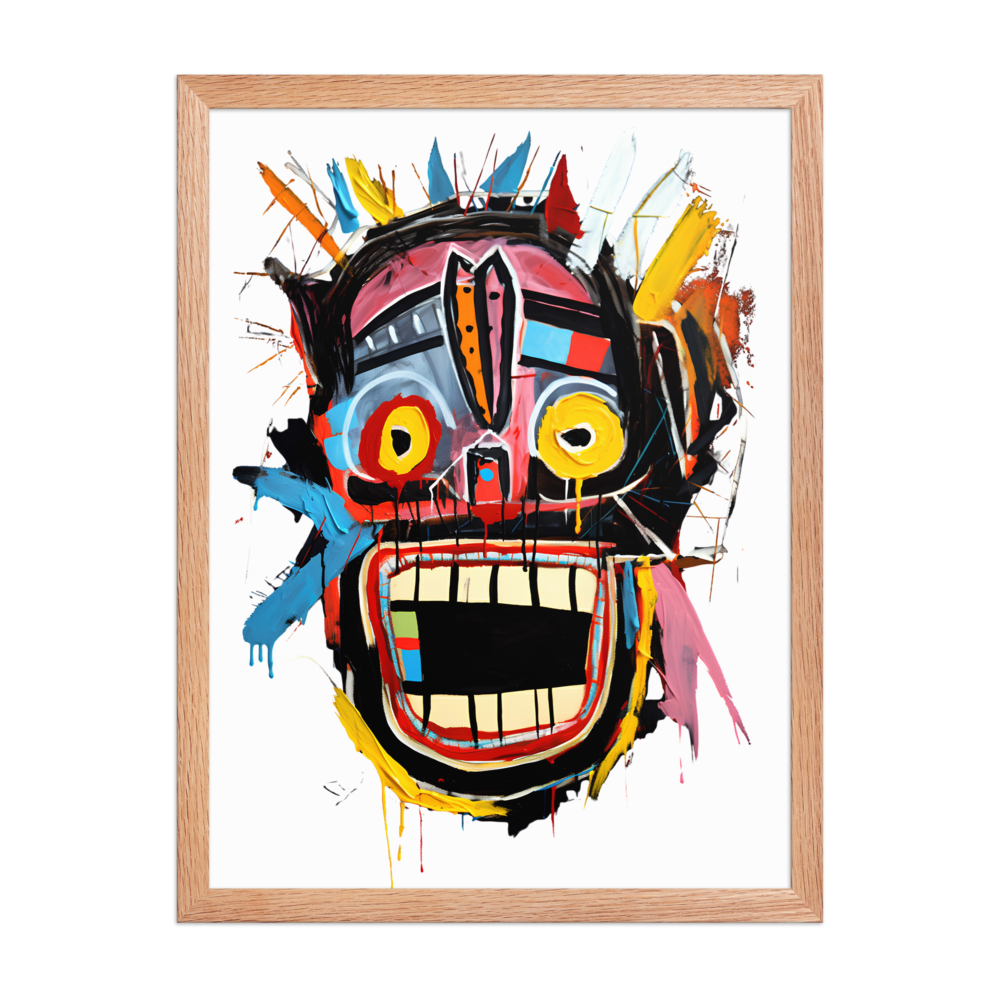Framed photo paper poster - Basquiat Style No. 5 – Bild 3