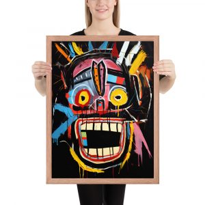Framed photo paper poster - Basquiat Style No. 3