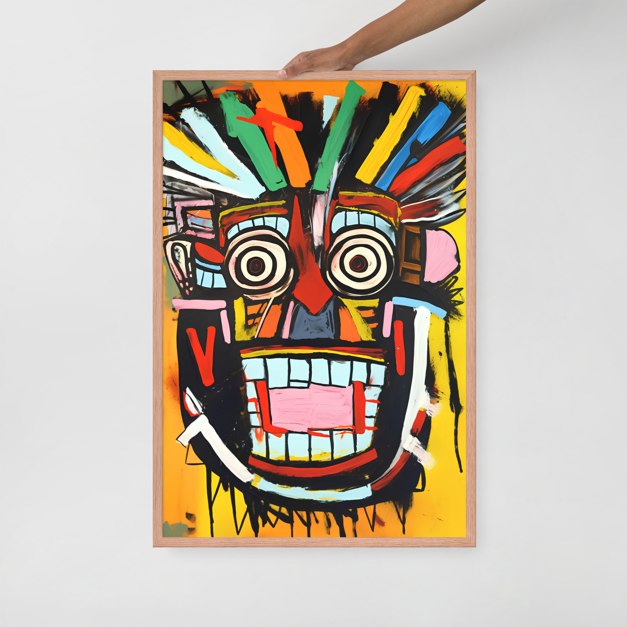 Framed photo paper poster - Basquiat Style No. 2 – Bild 6