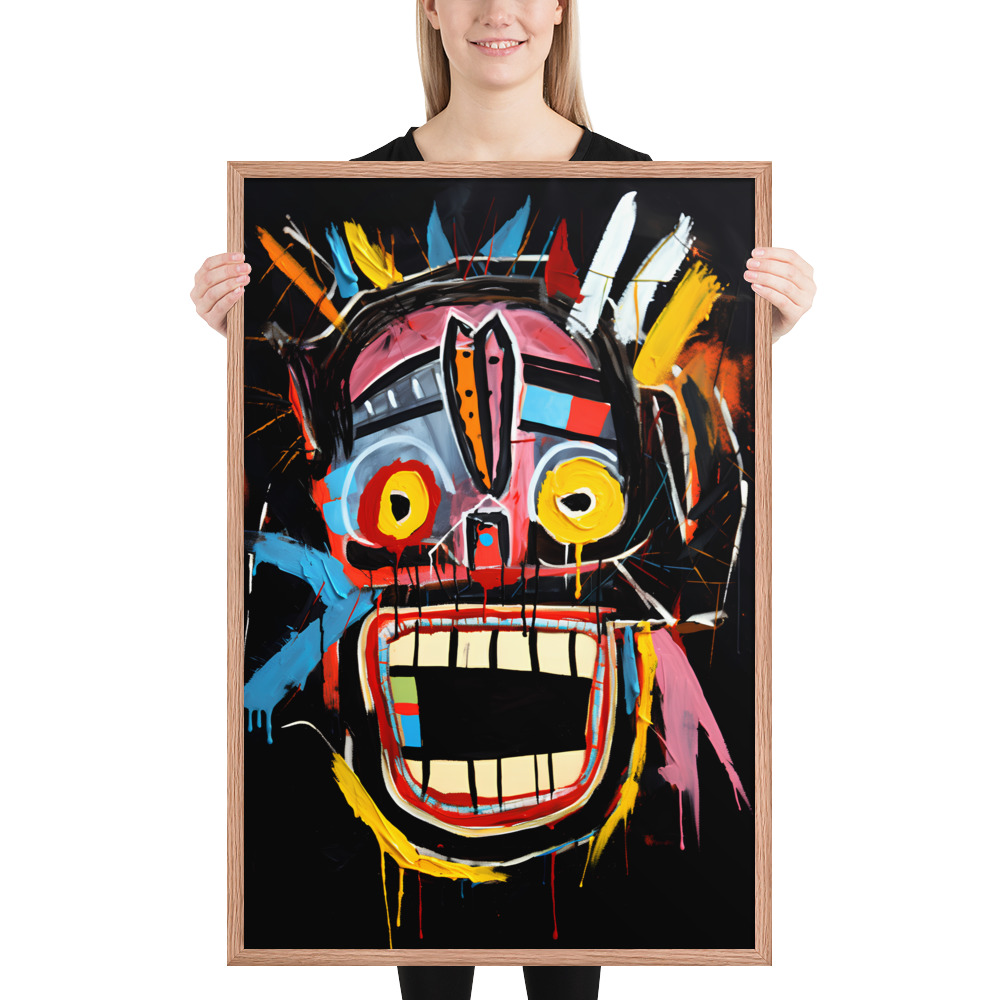 Framed photo paper poster - Basquiat Style No. 3 – Bild 6