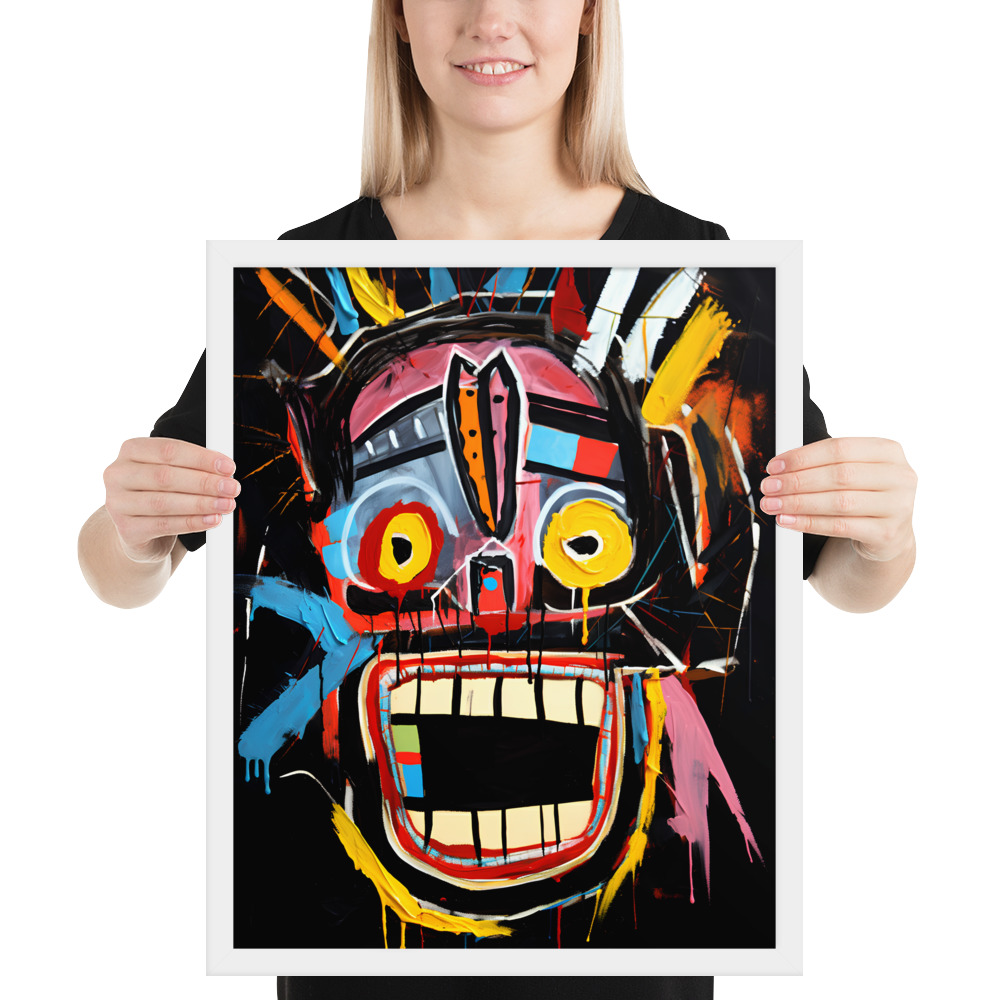 Framed photo paper poster - Basquiat Style No. 3 – Bild 7