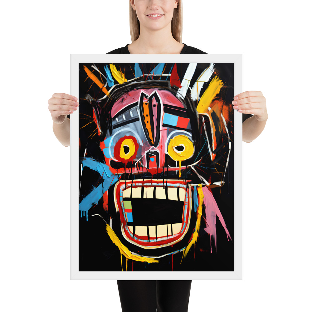 Framed photo paper poster - Basquiat Style No. 3 – Bild 8