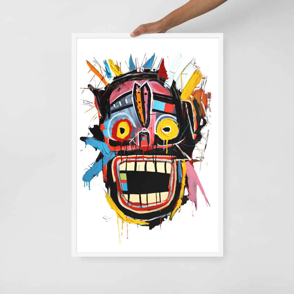 Framed photo paper poster - Basquiat Style No. 5 – Bild 4