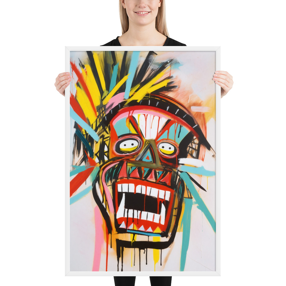 Framed photo paper poster - Basquiat Style No. 4