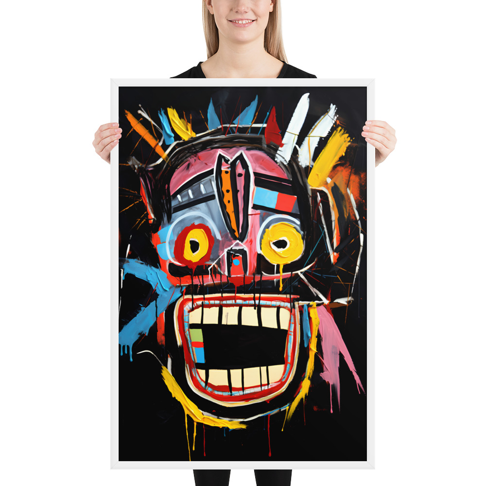 Framed photo paper poster - Basquiat Style No. 3 – Bild 9