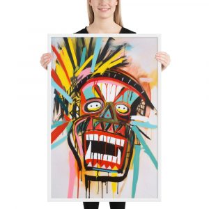 Framed photo paper poster - Basquiat Style