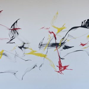 "Spuren 25.2," oil on canvas, from 2012, 195 cm x 130 cm 