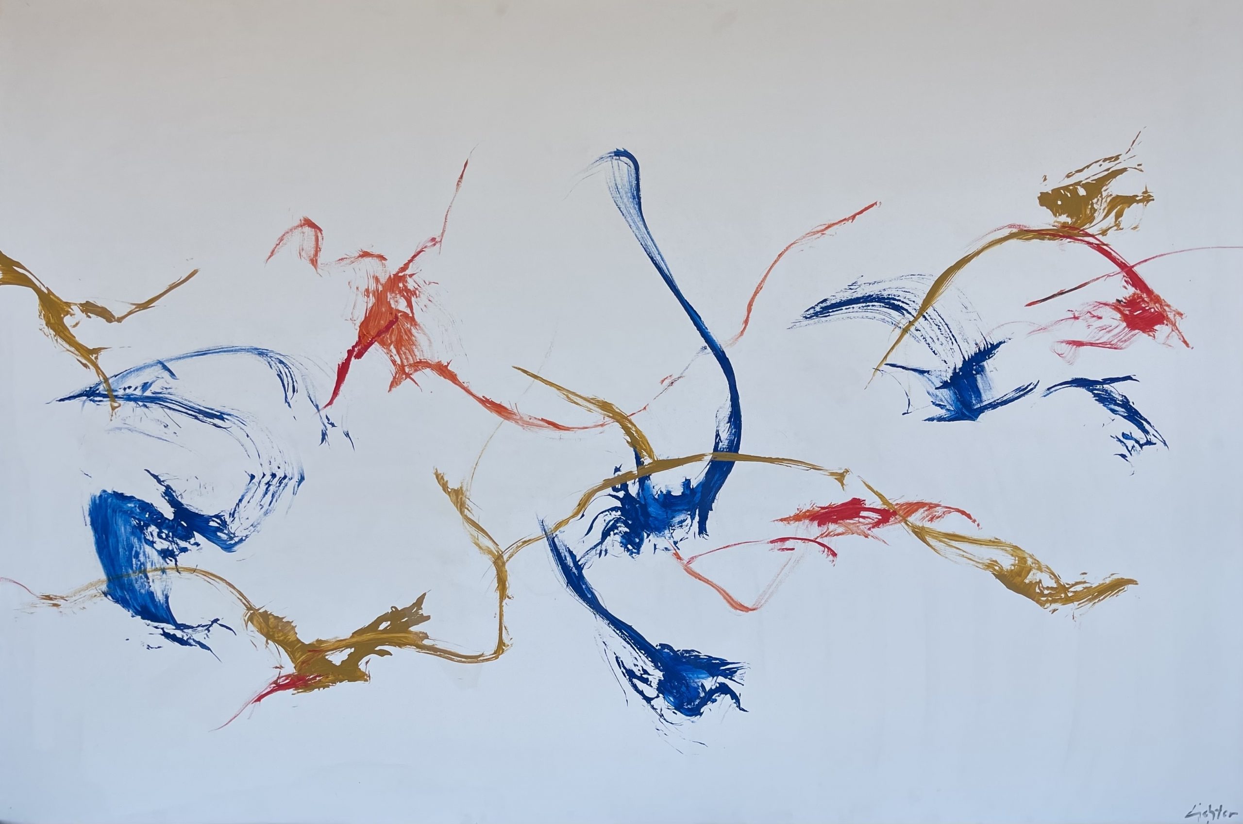 "Spuren 24.2," Öl auf Leinwand, von 2012, 195 cm x 130 cm