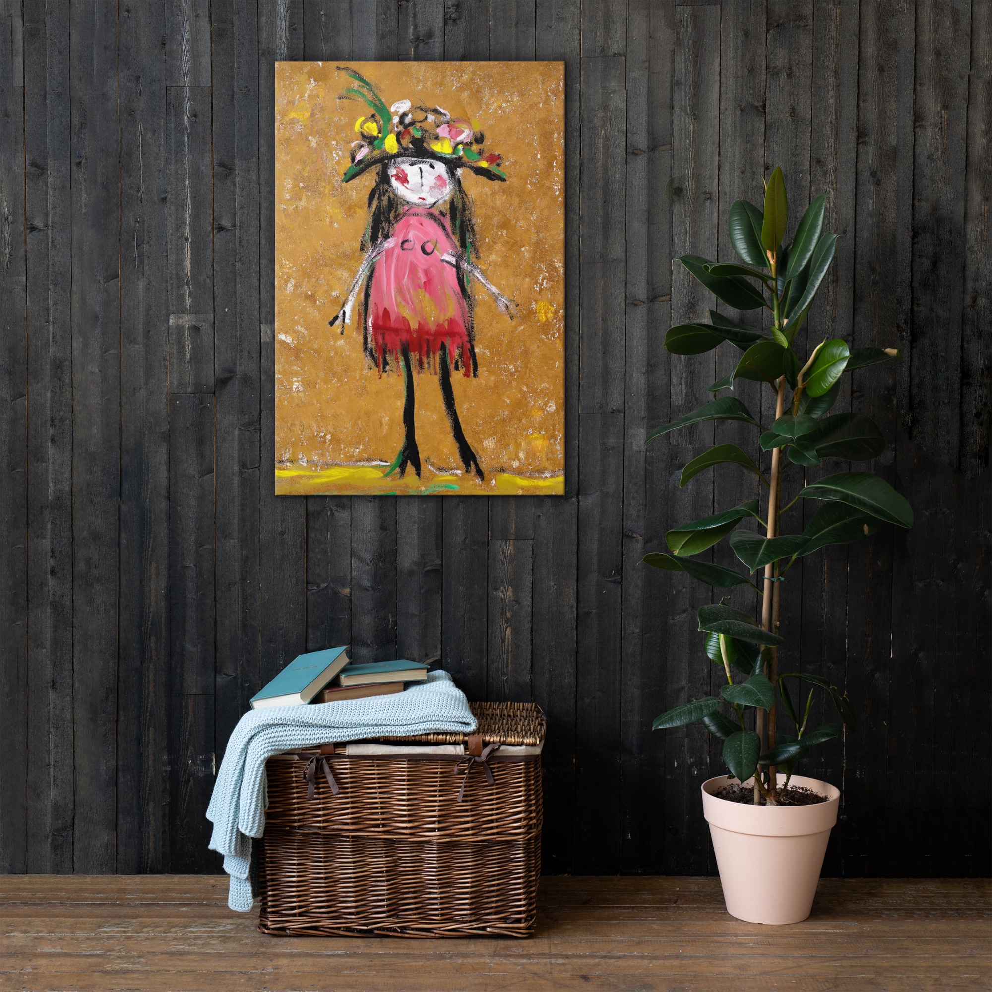 Thin canvas - Blumenmädchen / The Flower Girl